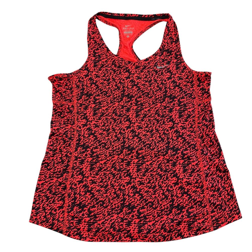 Nike Women's Pronto Miler Running Tank Top Dri Fit  Razorback Large Athletic